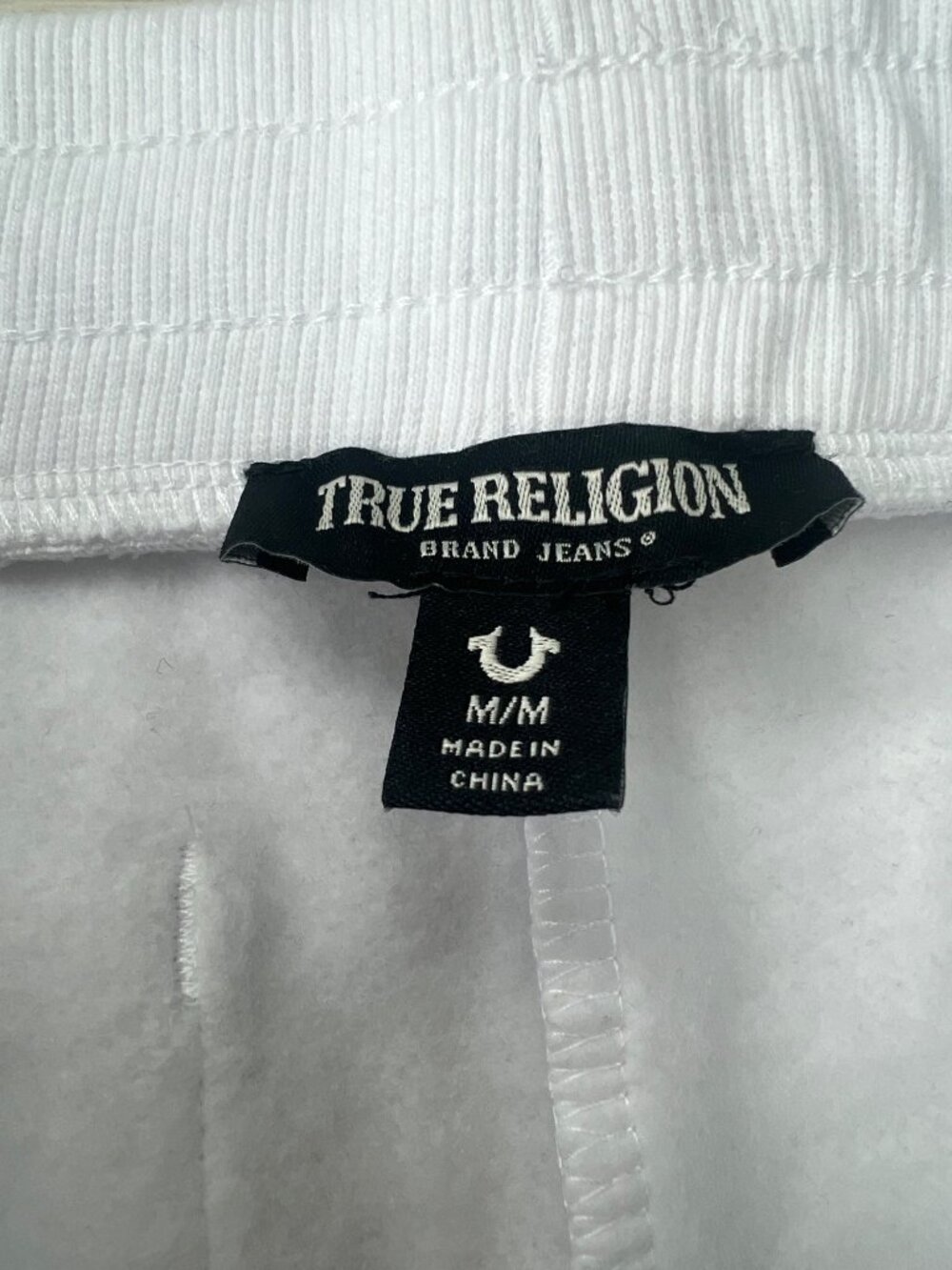 True Religion Womens Crystal Box White Sweatpants Size Medium - Picture 7 of 16